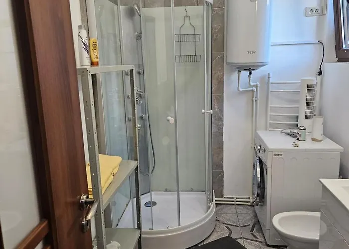 アパート Retro And Cozy With Electric Fireplace コンスタンツァ